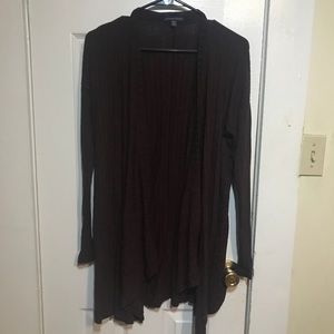 American eagle long maroon cardigan size medium